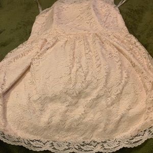 One shoulder lace dress
